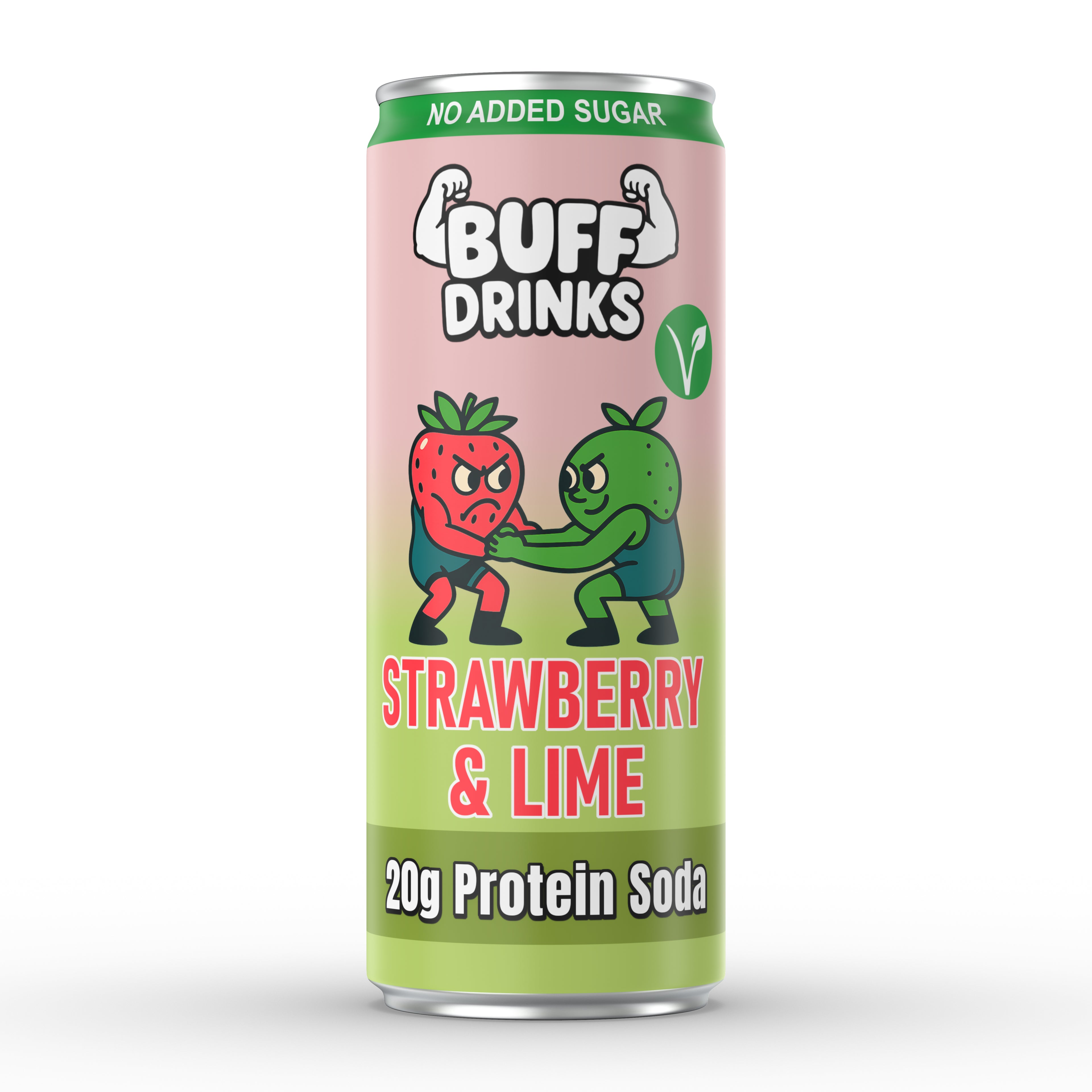 Strawberry & Lime Protein Soda - 12 Pack