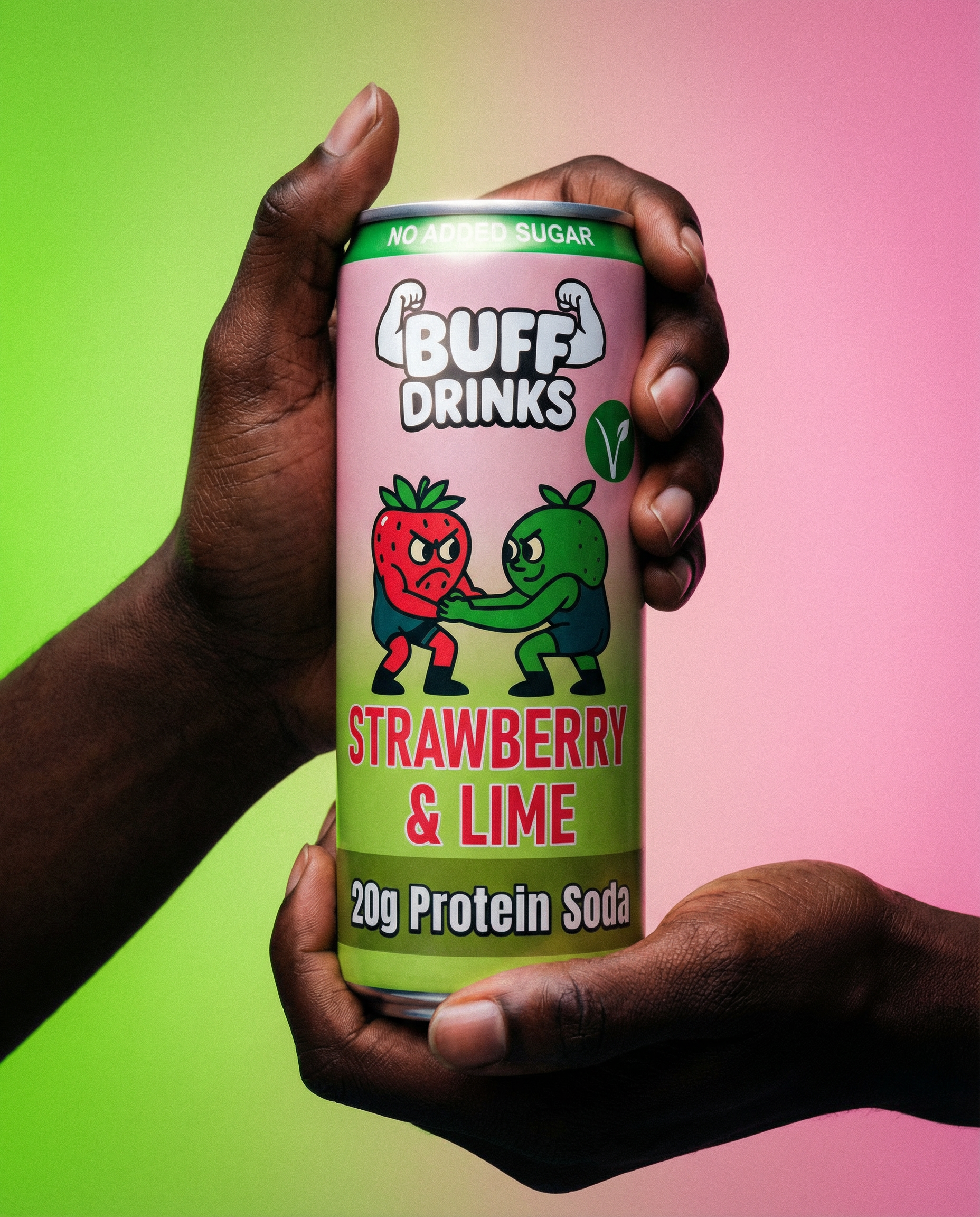 Strawberry & Lime Protein Soda - 12 Pack