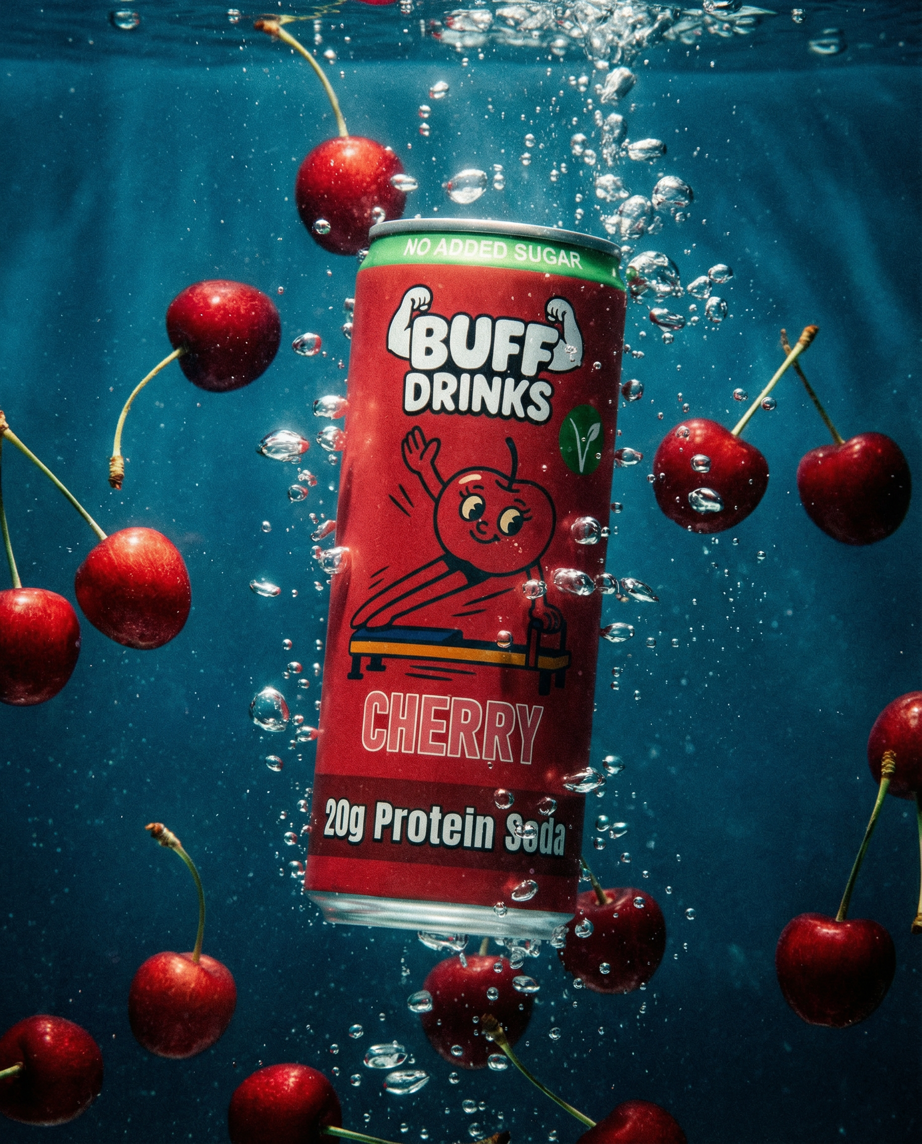 Cherry Protein Soda - 12 Pack