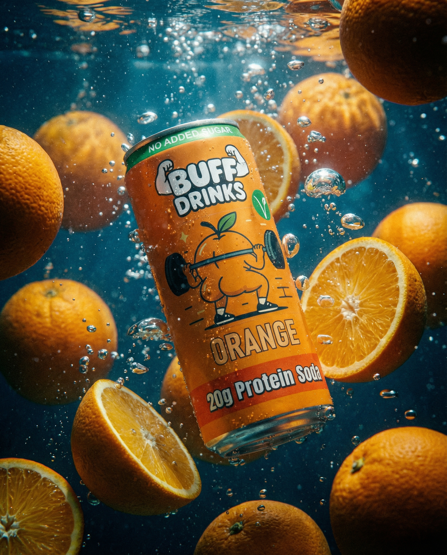 Orange Protein Soda - 12 Pack